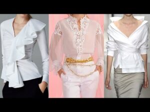 Blusa blanca con volantes: la tendencia más fresca y elegante